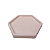 Bandeja Mosaico Sextavada Grande Rosa Claro Candy Decorativa - Imagem 1