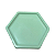 Bandeja Mosaico Sextavada Grande Verde Candy Decorativa - Imagem 3