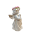 Anjo Resina Flor Rosa Direita Decorativo Batizado - Imagem 2