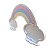 Arco Iris MDF Com Base Candy Color Decoração Mesa Festas - Imagem 2