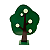 ARVORE MDF GRANDE VERDE ESCURO - Imagem 1