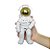 Astronauta Resina Branco Frente Capacete Dourado Decorativo - Imagem 20