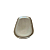 BANDEJA OVAL CERAMICA DOURADO - Imagem 2