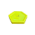 Bandeja Mosaico Sextavada Pequena Neon Amarelo Decorativa - Imagem 1