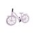 Bicicleta MDF Rosa Bebê Pés E Guidão Soltos Decorar Festas - Imagem 4