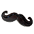 BIGODE MDF PRETO - Imagem 2