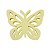 BORBOLETA FRICOTE MDF GRANDE AMARELO CANDY - Imagem 3