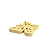 BORBOLETA FRICOTE MDF PEQUENA AMARELO CANDY - Imagem 2