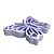 BORBOLETA FRUFRU MDF GRANDE LILAS - Imagem 2