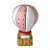 Balão Poa Rosa Bebê Decoração Enfeite Guardar Moedas Cerâmica - Imagem 1