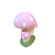 COGUMELO TRIPLO CERÂMICA ROSA BEBE - Imagem 2