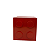 Cubo Pecinha De Montar MDF Quadrado Vermelho Decorar Festa - Imagem 1