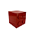 Cubo Pecinha De Montar MDF Quadrado Vermelho Decorar Festa - Imagem 3