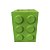 Cubo Pecinha De Montar MDF Retangular Verde Decorar Festa - Imagem 1