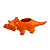 DINOSSAURO CERAMICA MOD 2 LARANJA - Imagem 2
