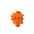 DINOSSAURO CERAMICA MOD 2 LARANJA - Imagem 3