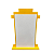 DISPLAY MDF PREDIO RETANGULAR AMARELO - Imagem 3