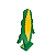 Espiga De Milho Verde Folha E Amarelo Gema Totem Decorativo - Imagem 2