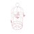 Gaiola Cute Borboleta Pequeno Rosa Bebê Decorativa Temática - Imagem 3