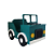 JEEP MDF 1 BANCO VERDE ESCURO - Imagem 1