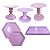 Kit Festa Mosaico Lilás Peças Decorativas Mesa Só Boleiras - Imagem 1