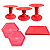Kit Festa Mosaico Coral Peças Decorativas Mesa Só Boleiras - Imagem 1