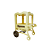 Mini Carrinho De Pipoca Amarelo Candy Decoração Circo MDF - Imagem 2