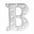 LETRA LED B PLASTICO BRANCO 22CM - Imagem 1