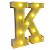 LETRA LED K PLASTICO BRANCO - Imagem 4