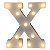LETRA LED X PLASTICO BRANCO 22CM - Imagem 1