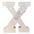 LETRA LED X PLASTICO BRANCO 22CM - Imagem 2