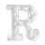 LETRA LED R PLASTICO BRANCO 22CM - Imagem 4