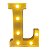 LETRA LED L PLASTICO BRANCO 22CM - Imagem 1