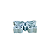 MINI BORBOLETA FRUFRU MDF AZUL BEBE - Imagem 2