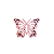 MINI BORBOLETA FRUFRU MDF ROSA BEBE - Imagem 1
