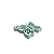 MINI BORBOLETA FRUFRU MDF VERDE CANDY - Imagem 2