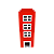 Prédio 3 Janelas Modelo 2 Decorativo Festas MDF Vermelho - Imagem 1