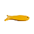 MINI PEIXE DE MDF AMARELO GEMA - Imagem 2