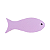 MINI PEIXE DE MDF ROSA BEBE - Imagem 3