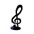 NOTA MUSICAL MODELO 3 PRETO MDF - Imagem 1