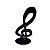 NOTA MUSICAL MODELO 3 PRETO MDF - Imagem 1
