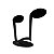 NOTA MUSICAL MODELO 2 PRETO MDF - Imagem 3