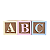 Trio Cubos Mdf ABC 15x15 Candy Color Decorativo Festa Letras - Imagem 3