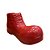 Sapato De Palhaço Decor Enfeite Circo De Cerâmica Vermelho - Imagem 1