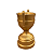 TROFEU DOURADO CERAMICA - Imagem 3