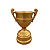 TROFEU DOURADO CERAMICA - Imagem 1