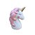UNICORNIO DET ROSA CHIFRE DOURADO CERAMICA - Imagem 2