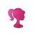 Silhueta Cabeça Da Boneca Pink MDF Display Decorativo Totem - Imagem 15