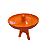 PRATO DINOSSAURO CERAMICA LARANJA - Imagem 2