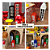 Prédio 4 Janelas Mod2 Decorativo Festas MDF Amarelo - Imagem 3